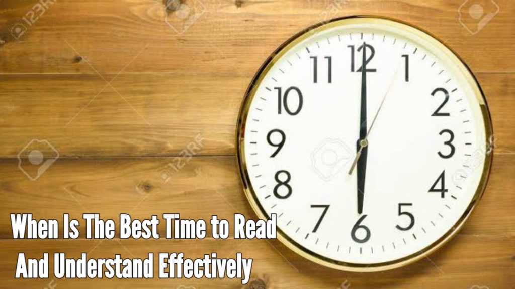 Best and most convenient times to read books and understand