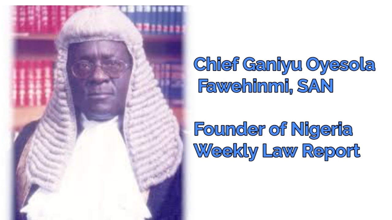 Nigeria weekly law report 2017, 2018, 2019, 1996