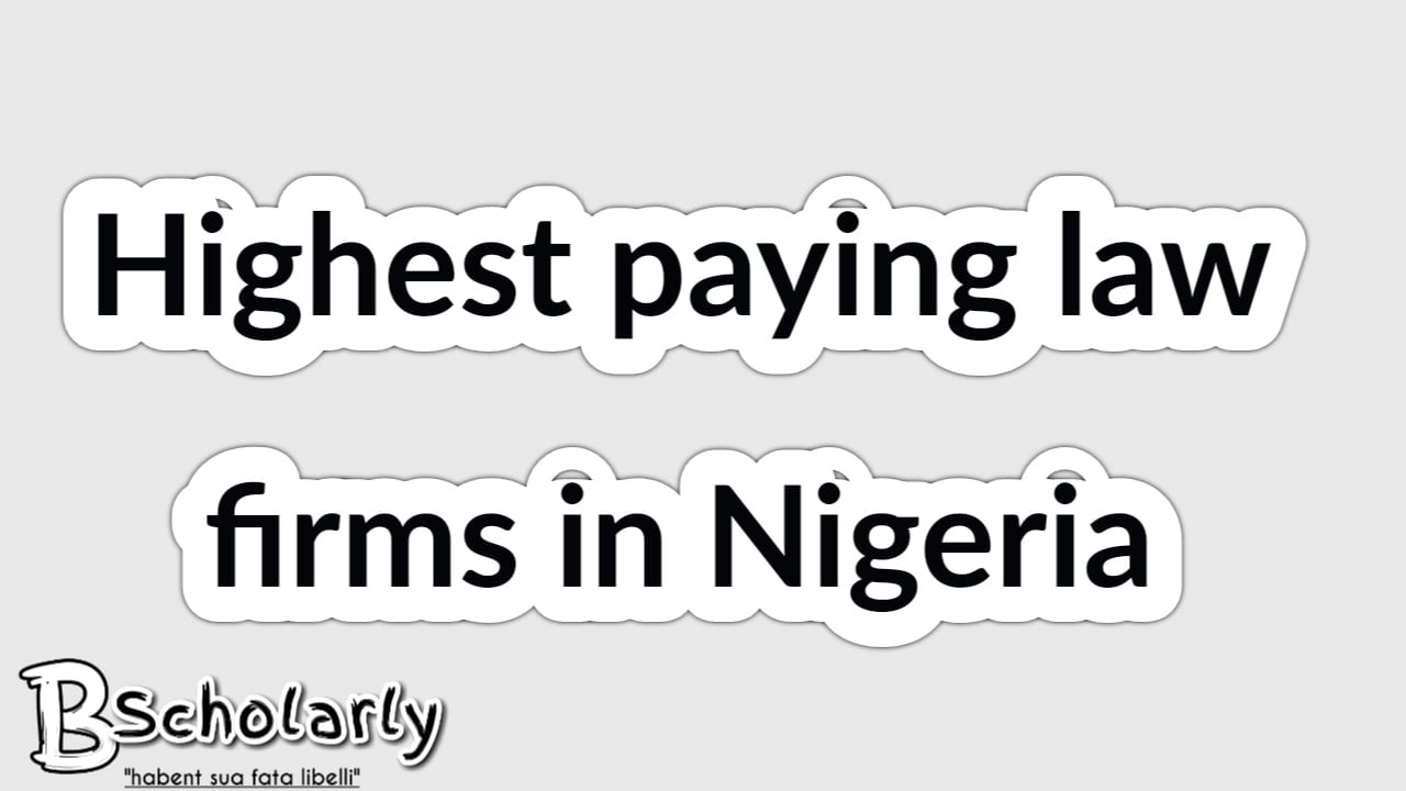 highest paying law firms in Nigeria