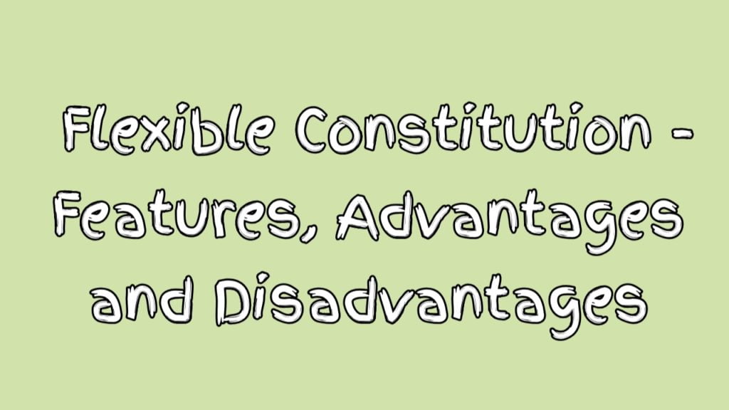what are the differences between rigid and flexible Constitution