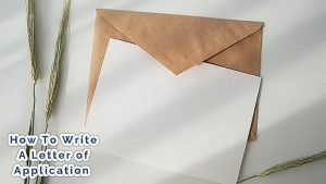 how to write an application letter