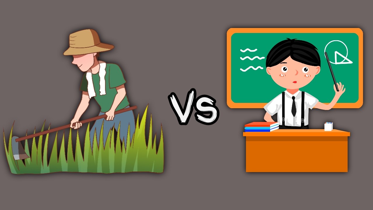 Farmer and Teacher, Who is More Important? Answered