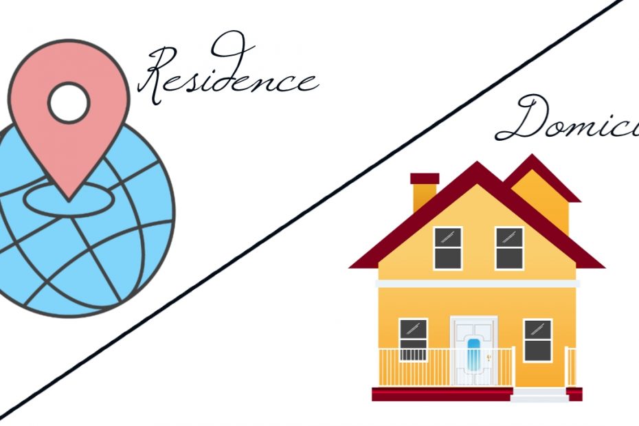 Meaning and Differences Between Residence And Domicile