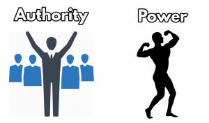 Differences between power and authority
