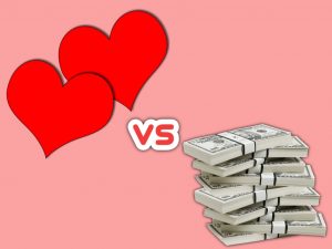 Which is more important between love and money